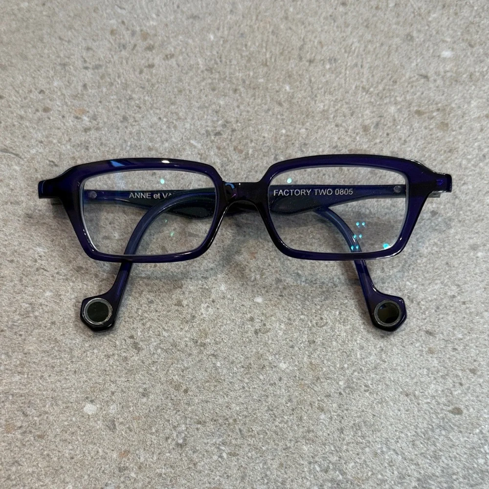Anne et Valentin Deep Purple Glasses Factory Two - Picture 1 of 5